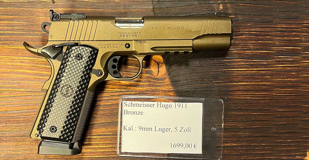 1911 Hugo Schmeisser BRONZE 5 Zoll Kal.: 9mm Luger